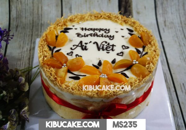 Bánh sinh nhật cho bạn gái - Happy birthday Ái Việt MS235