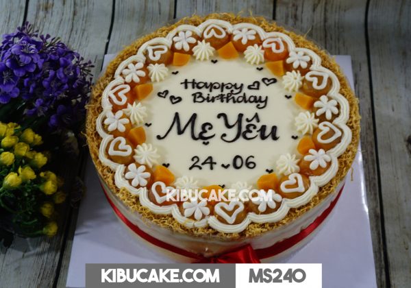 Bánh sinh nhật tặng mẹ - Happy birthday Mẹ Yêu MS240
